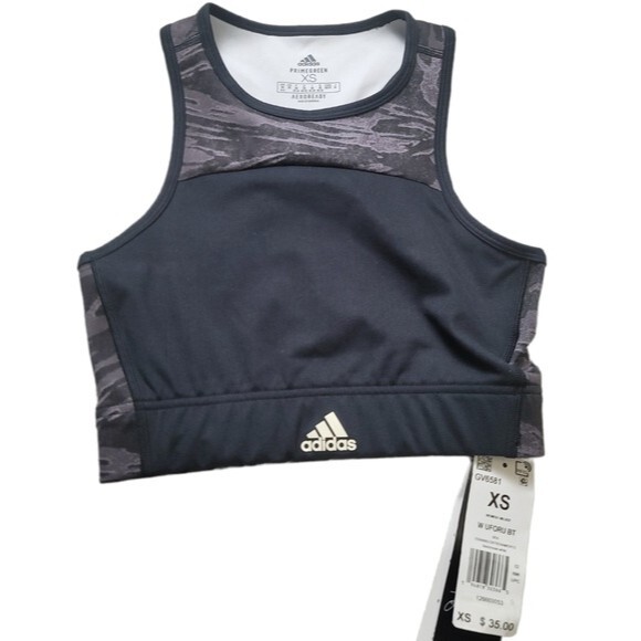 adidas Other - Adidas x Zoe Saldana collection Low Impact Black Sports Bra AEROREADY/Size  XS